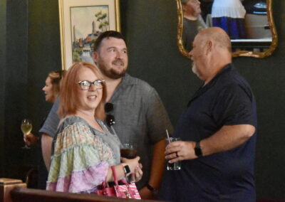 3 people at the campaign kickoff