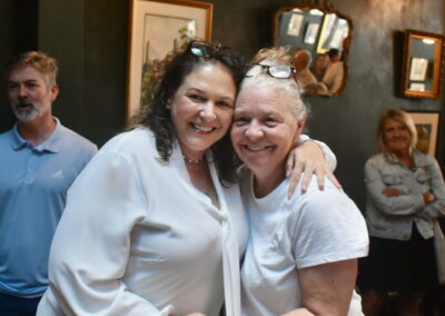 Amanda Dunnuck and friend at campaign Kickoff