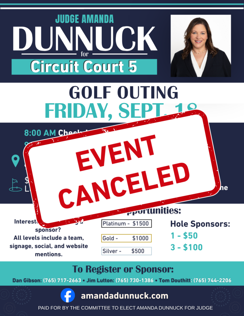 Event Canceled Golf Flyer